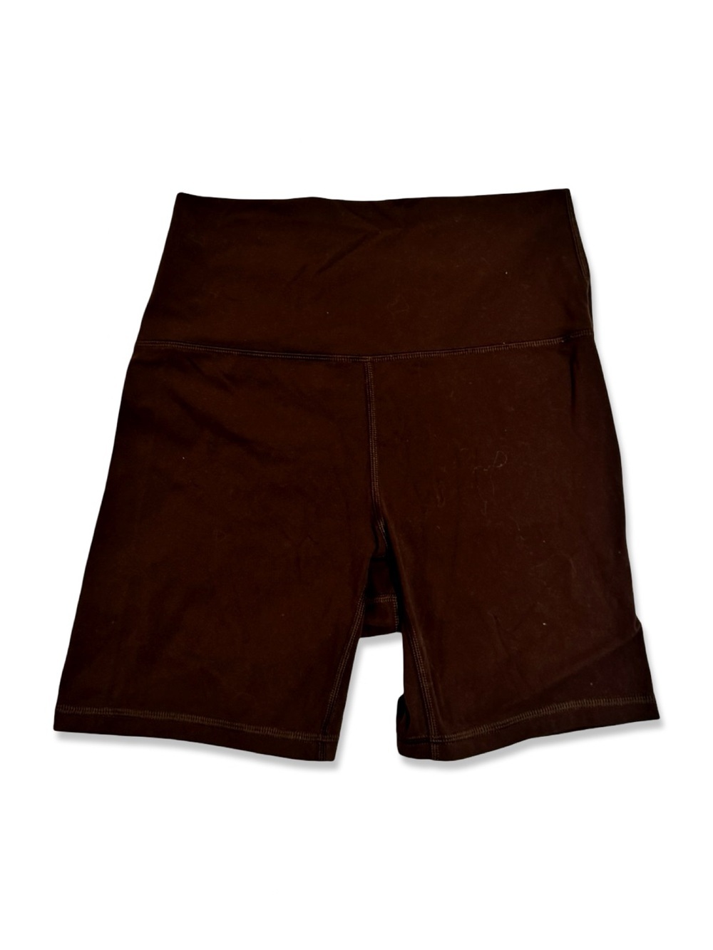 GLOWMODE 6" FeatherFit™ 6” High-Waisted Biker Shorts | Butt Lifting | Brown NWOT - Picture 2 of 11
